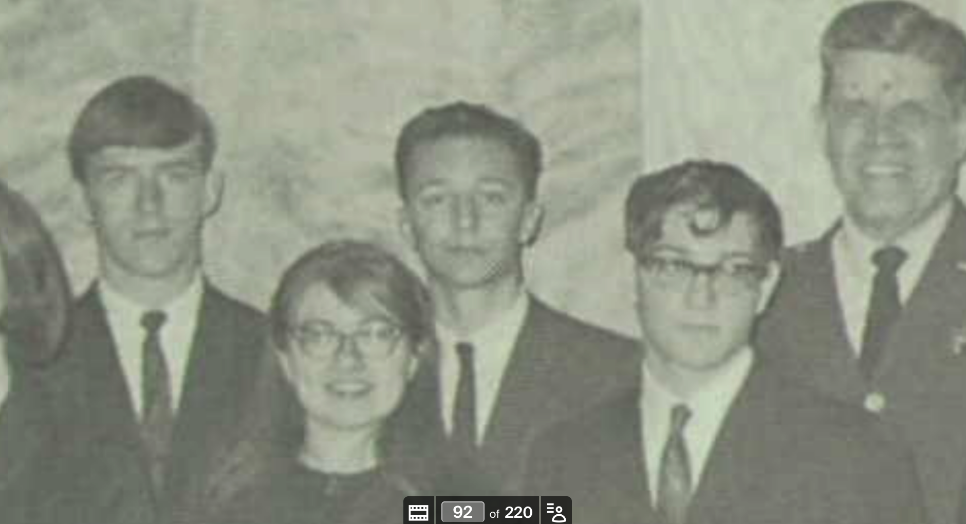 Detail centered on Steven Forrest in the Honor Society group